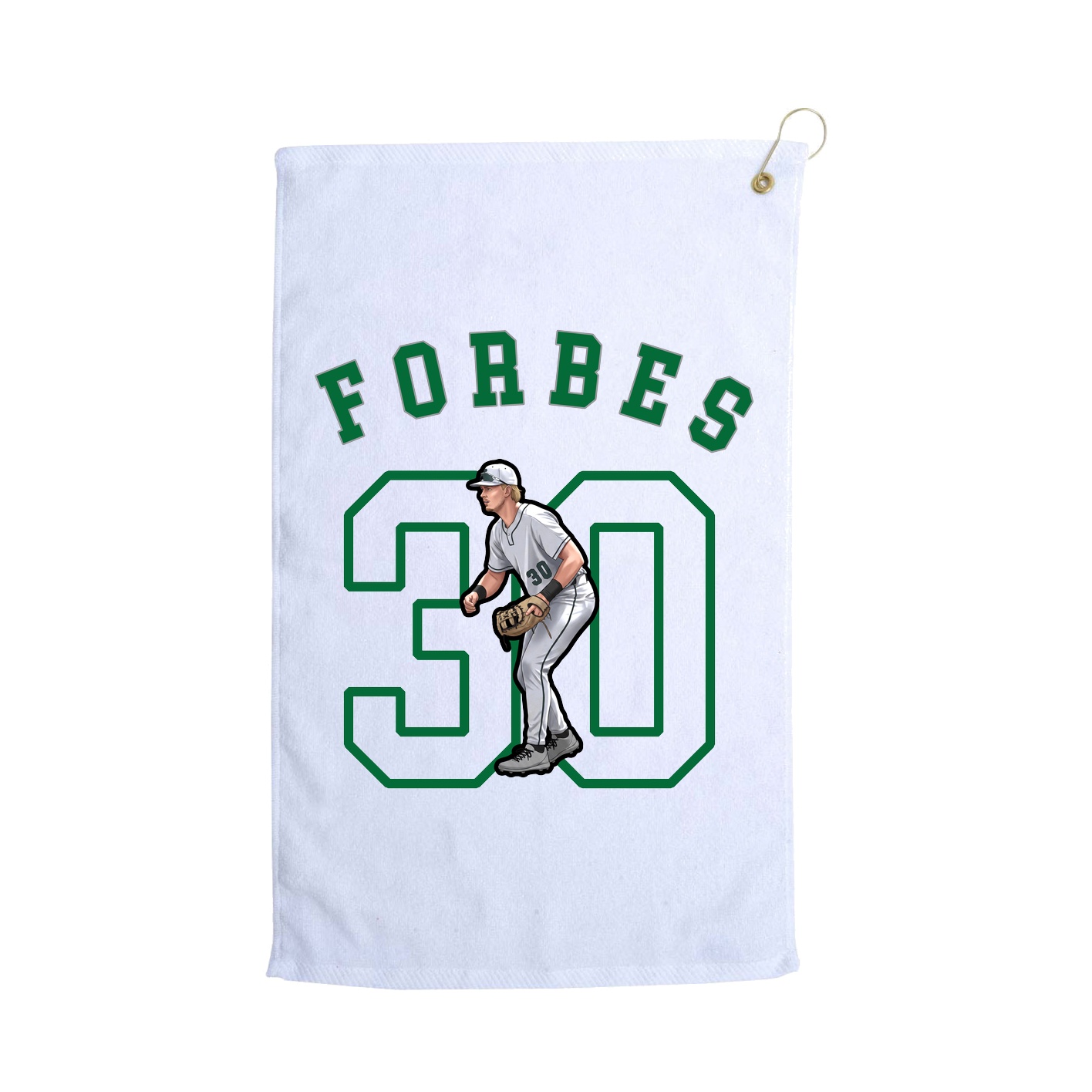 Golf Towel — Shirsey Arch in White