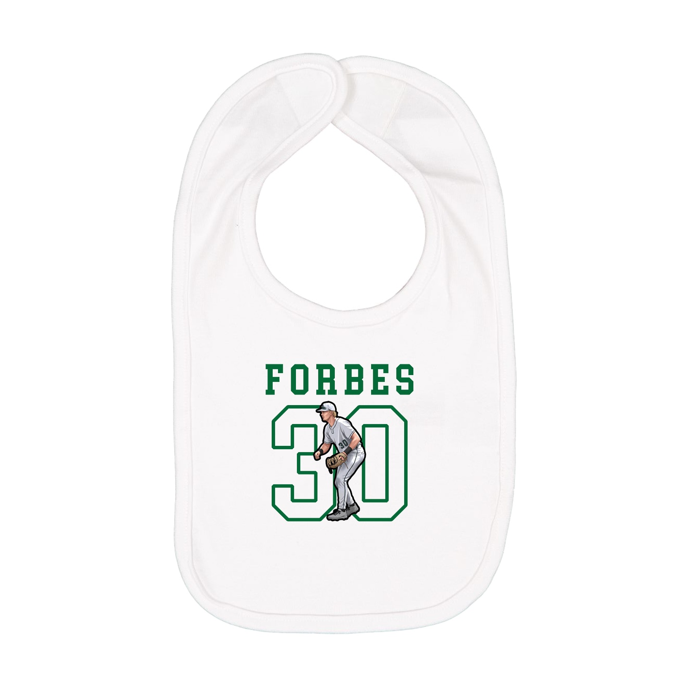 Infant Bib — Shirsey in White