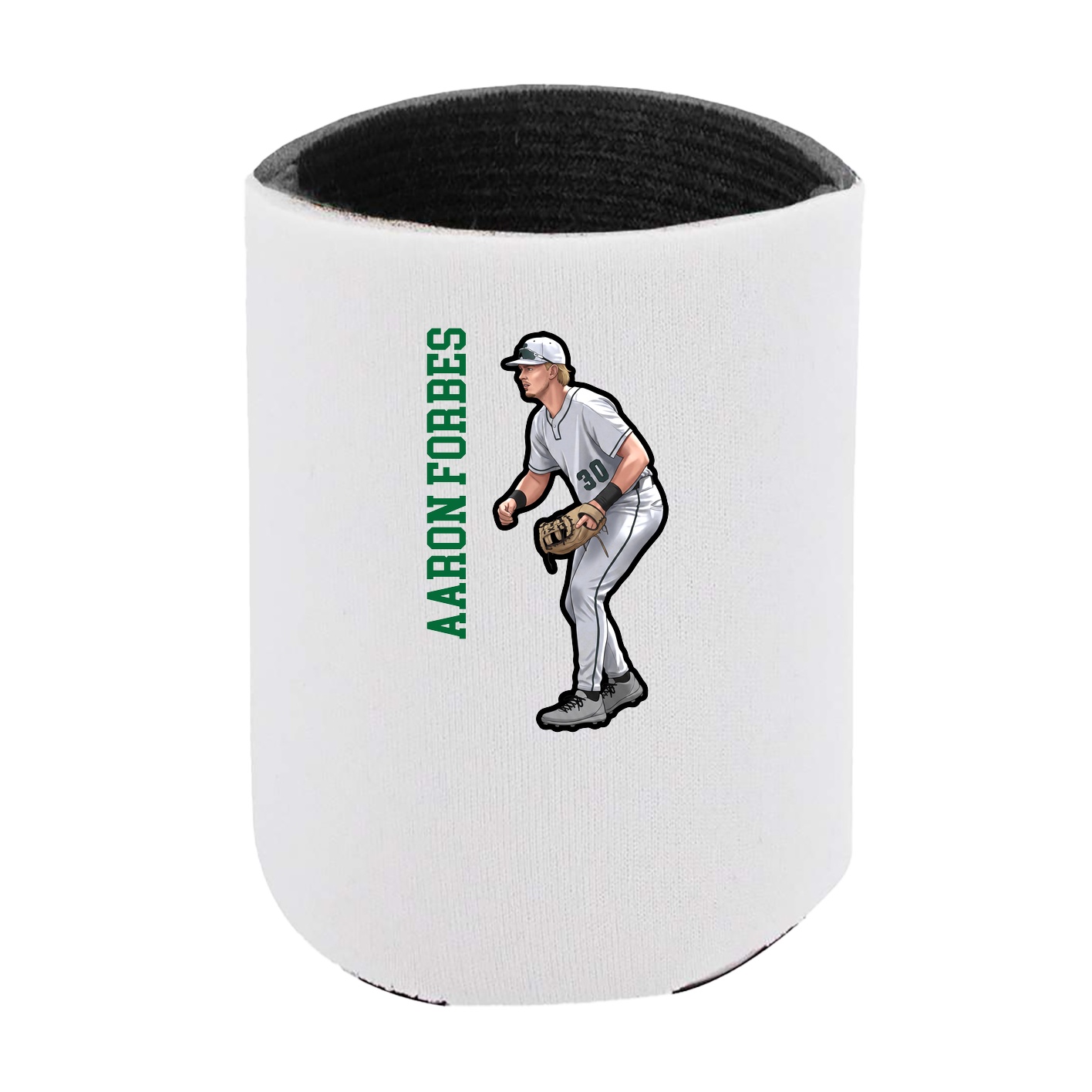 Can Holder — Name Vertical in White