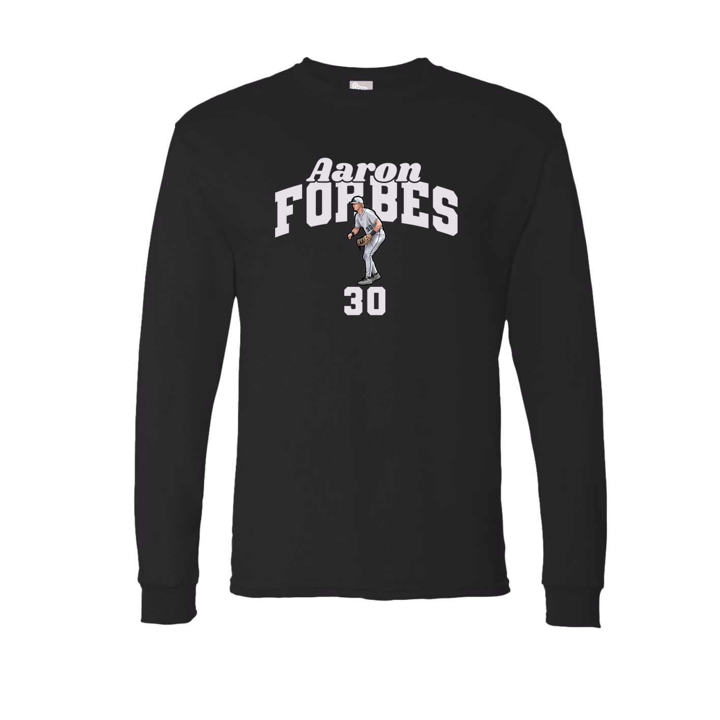 Long Sleeve Tee — Signature Arch in Black