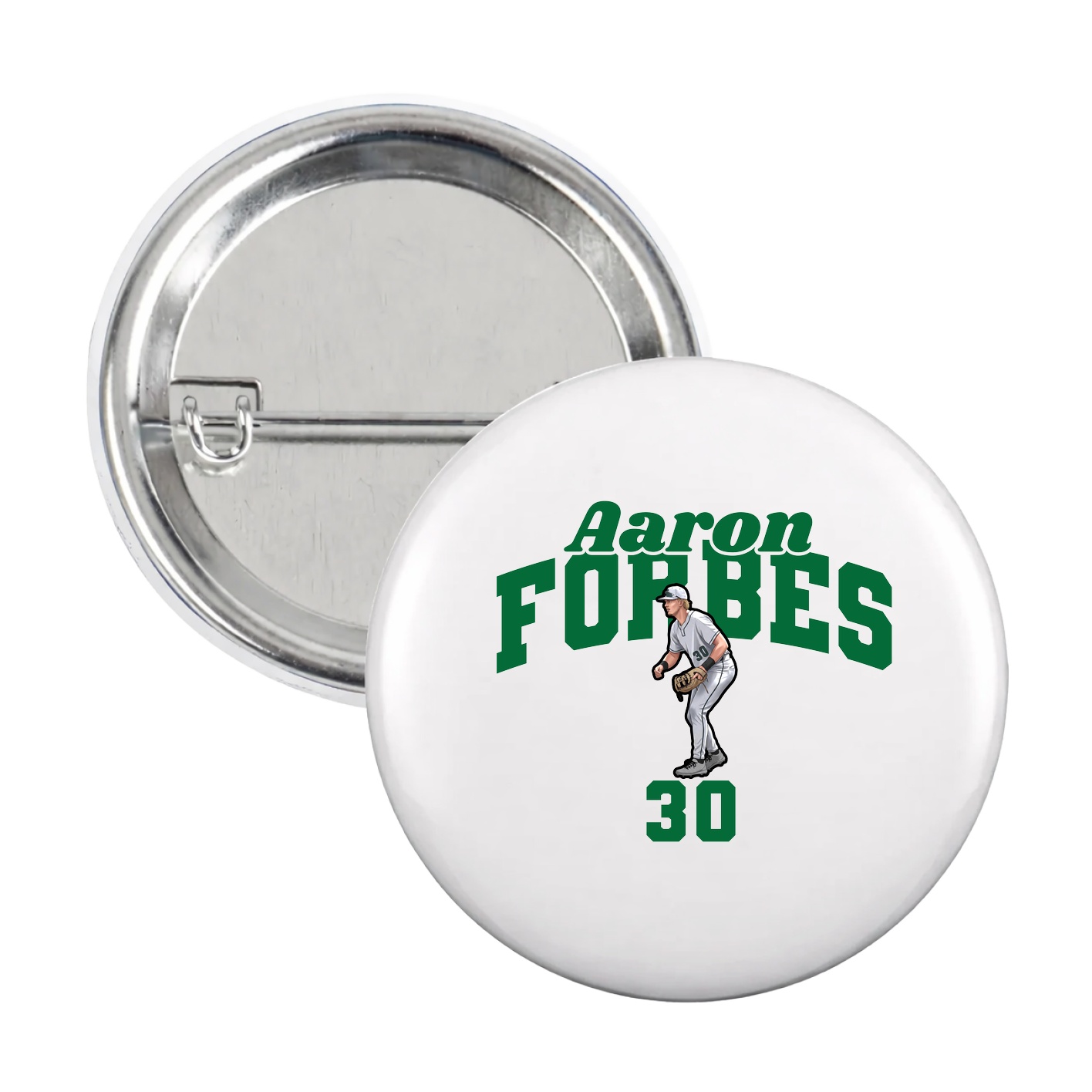 Game Day Button — Signature Arch in White