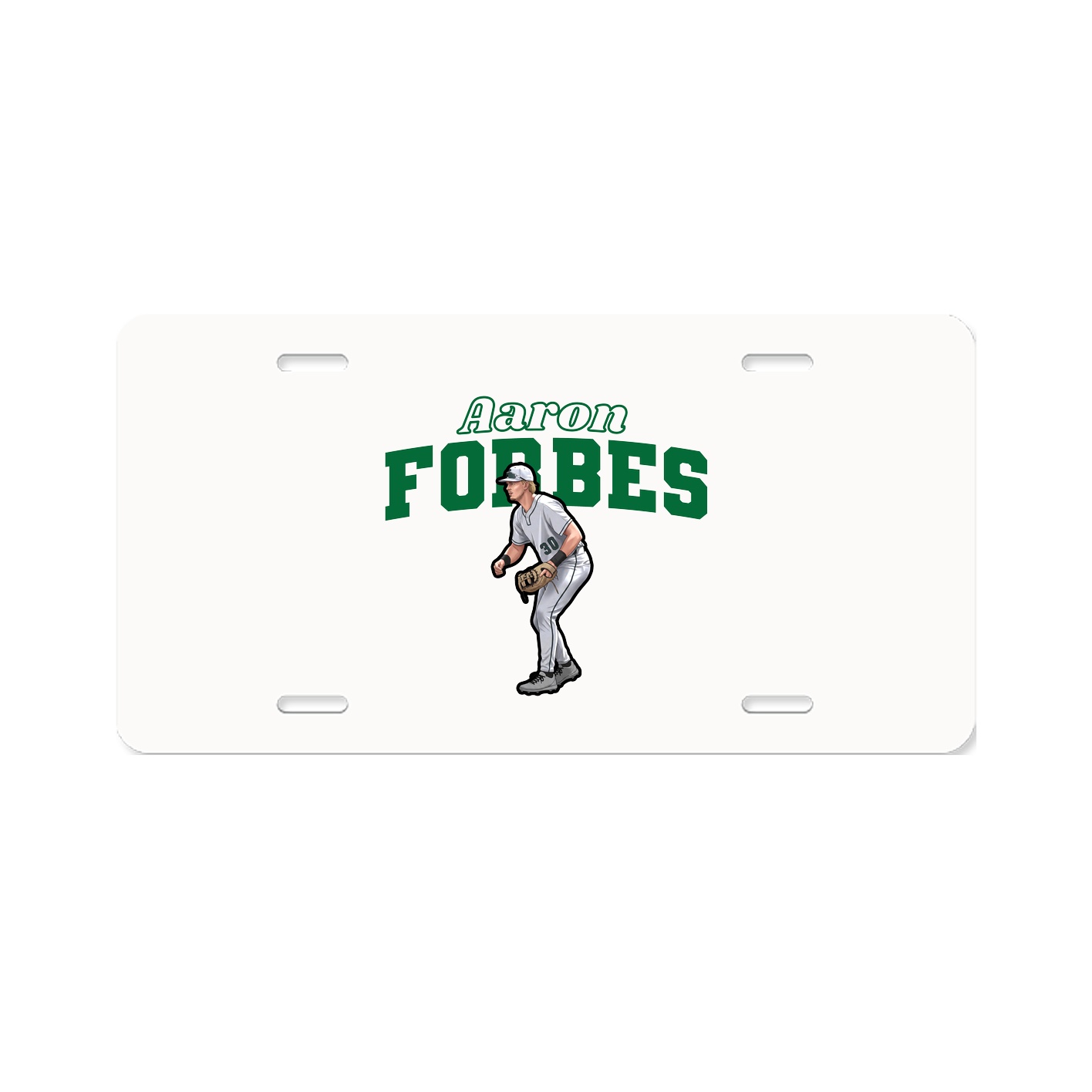 License Plate — Name Arch in Classic