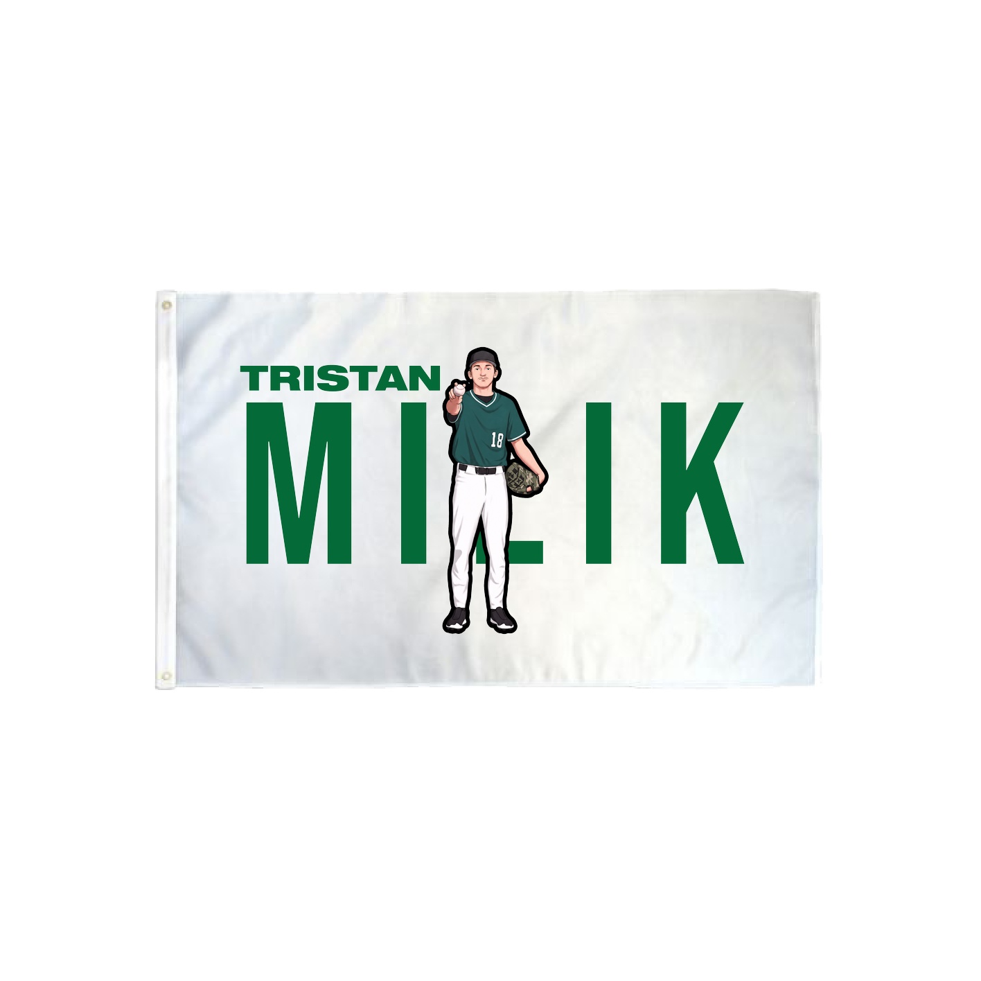 3x5 Flag — Player Name in Classic