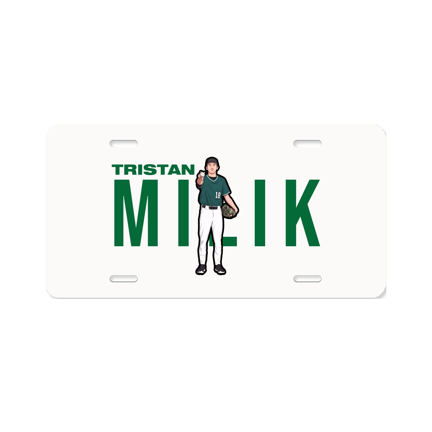 License Plate — Player Name in Classic