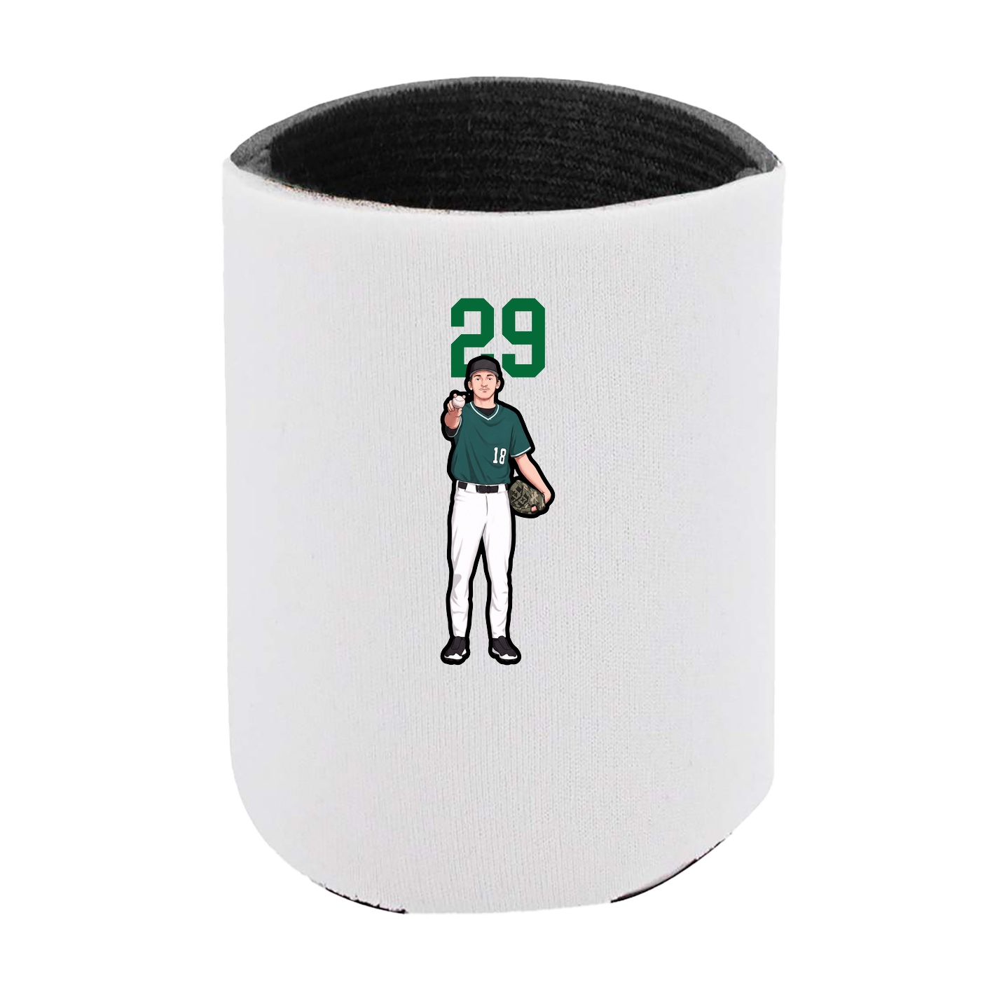 Can Holder — Number Top in White