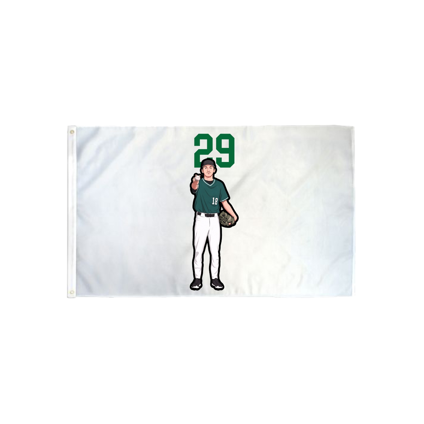 3x5 Flag — Number Top in Classic