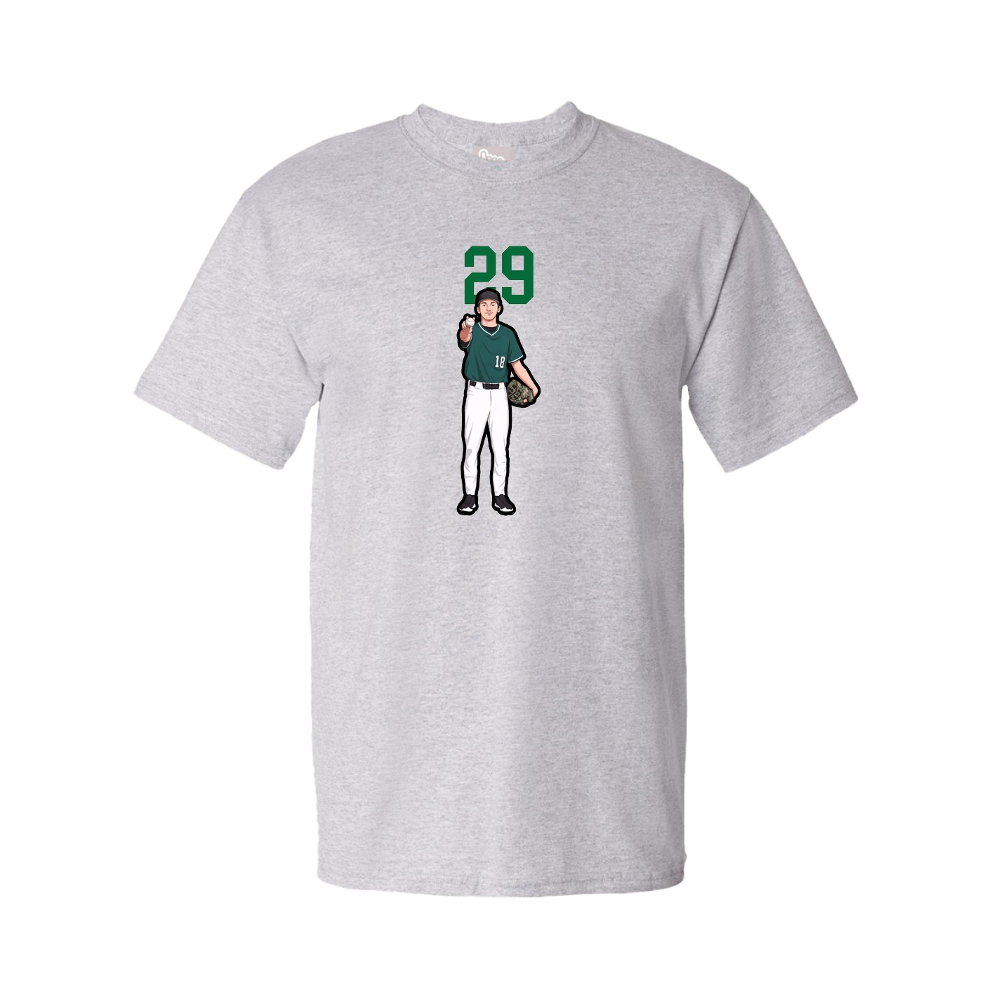 Tee — Number Top in Grey
