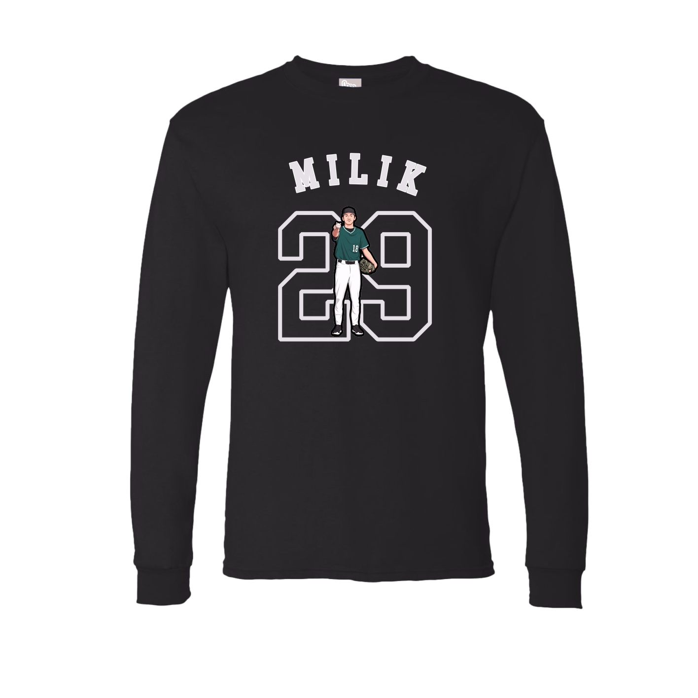 Long Sleeve Tee — Shirsey Arch in Black
