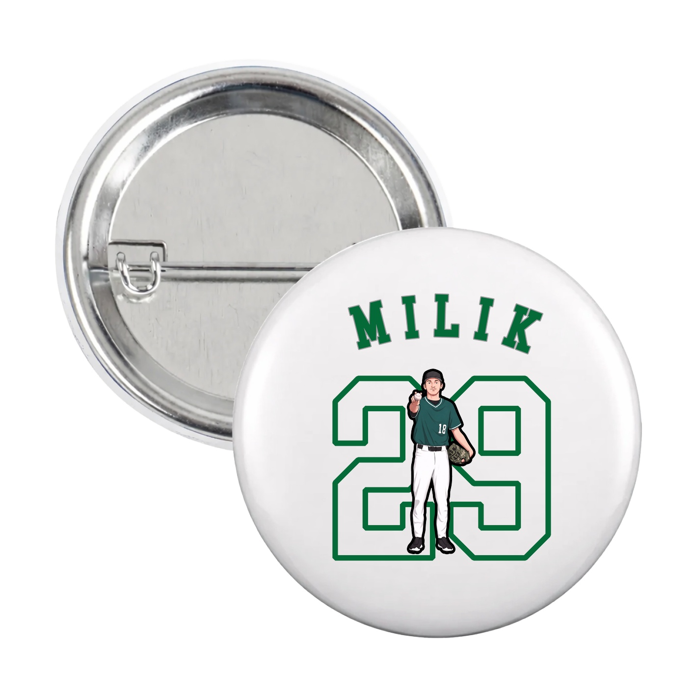 Game Day Button — Shirsey Arch in White
