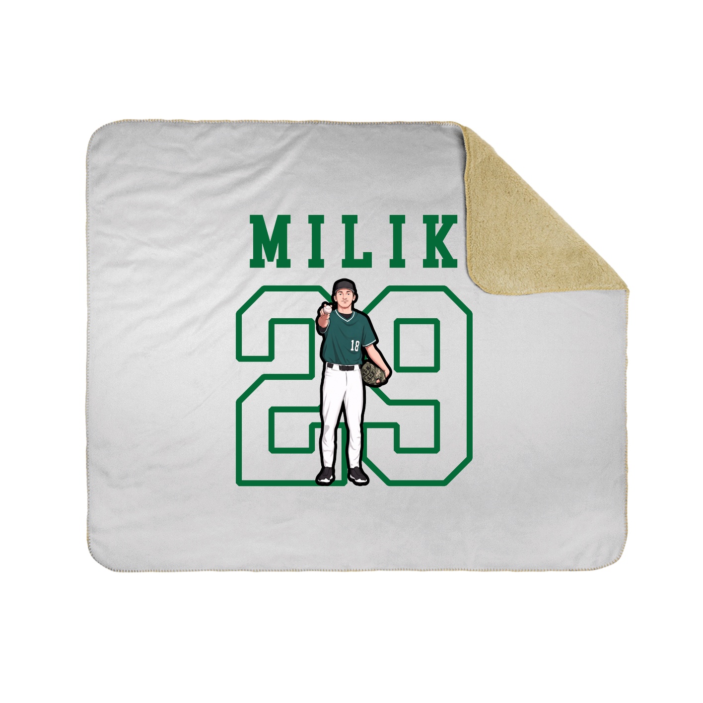 Throw Blanket — Shirsey in White