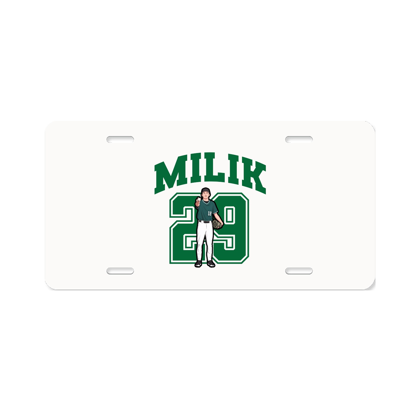 License Plate — Number in Classic
