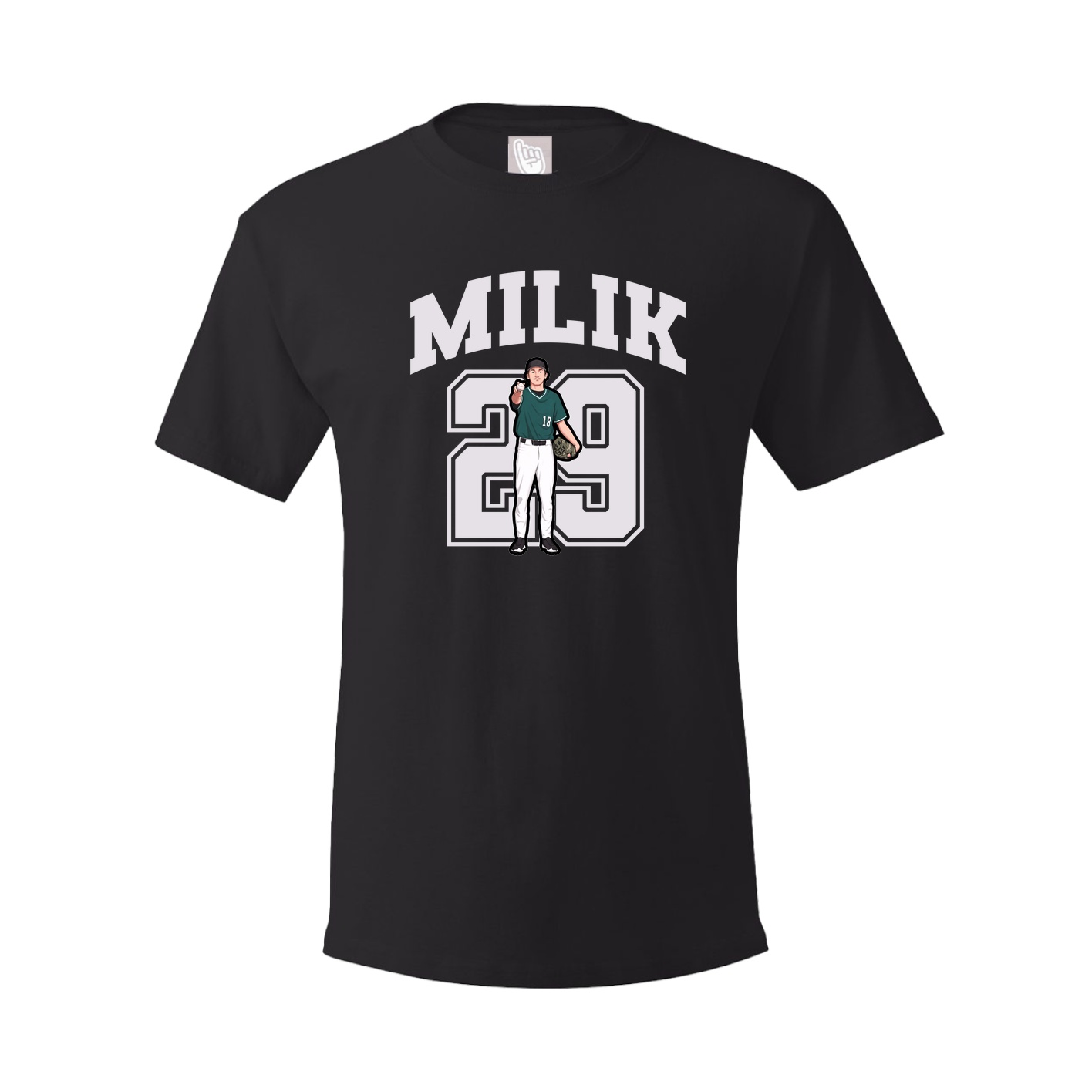 Youth Tee — Number in Black