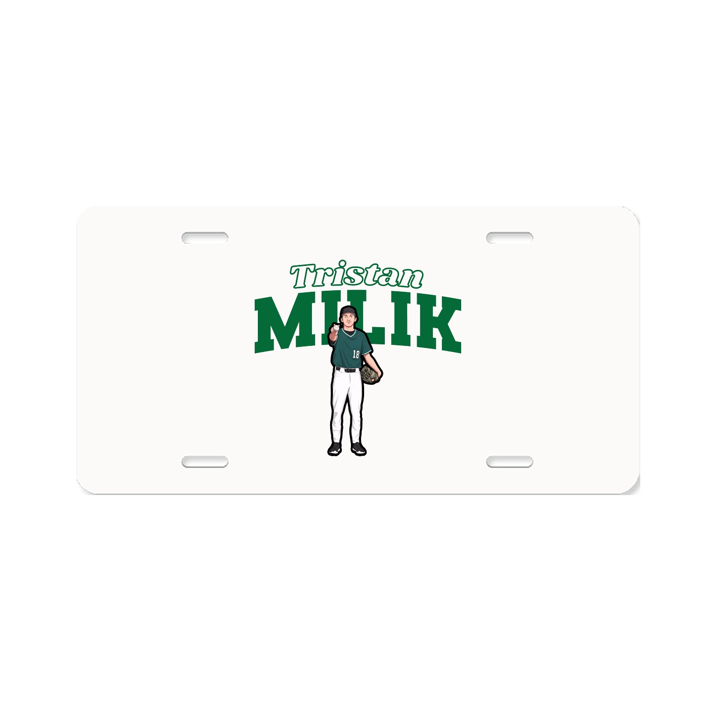 License Plate — Name Arch in Classic