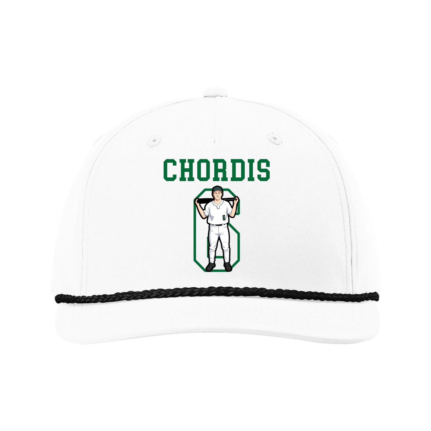 Five-Panel Classic Rope Cap — Shirsey in White