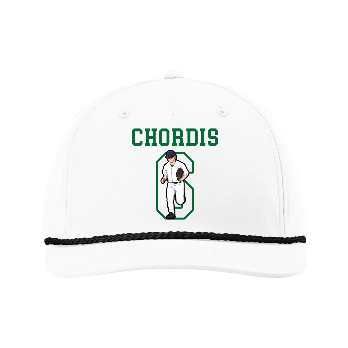 Five-Panel Classic Rope Cap — Shirsey in White