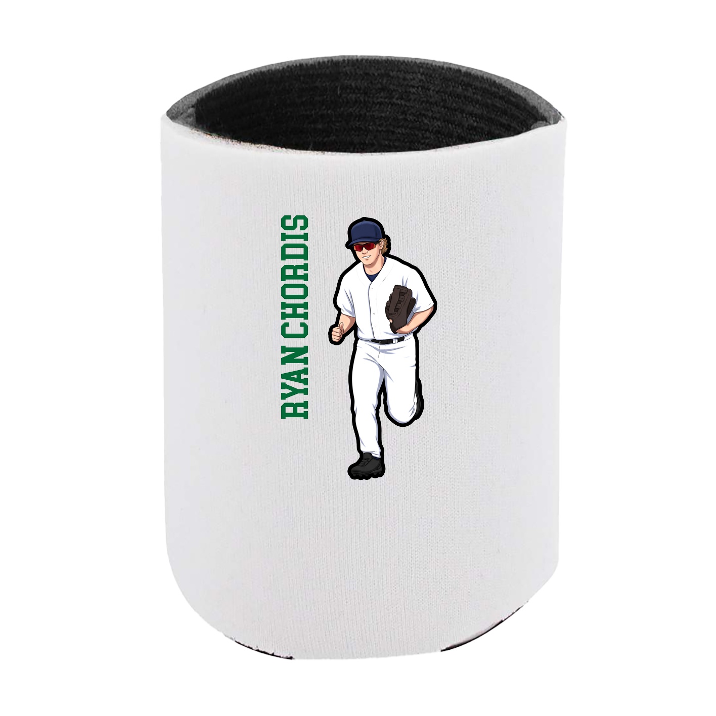 Can Holder — Name Vertical in White