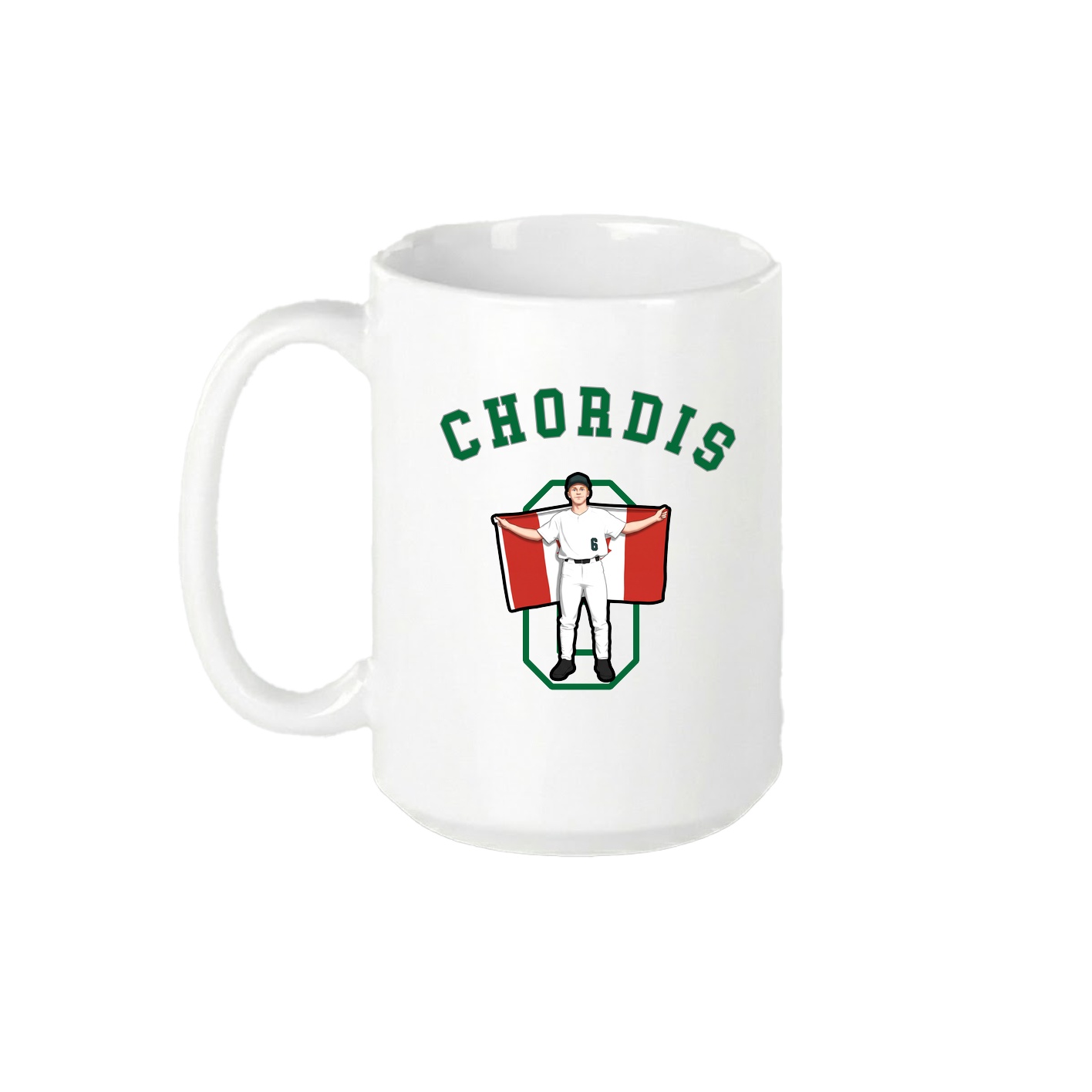 15oz Coffee Mug — Shirsey Arch in White