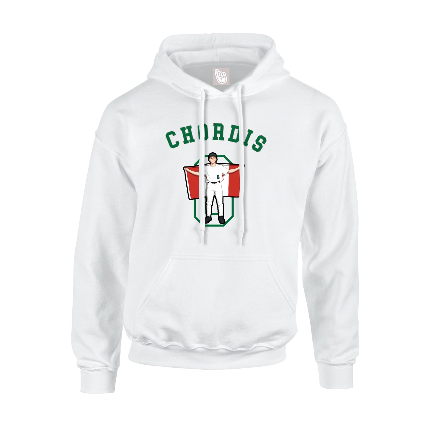 Hoodie — Shirsey Arch in White