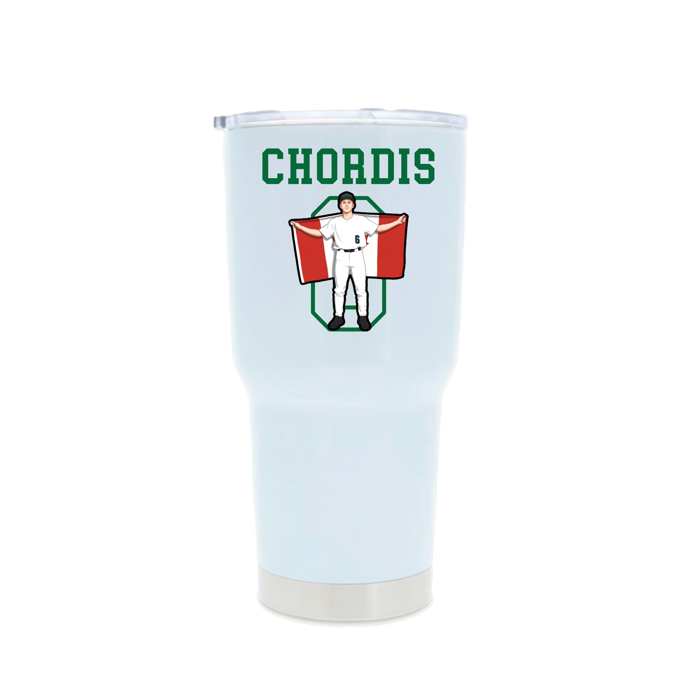 30oz Stainless Steel Tumbler — Shirsey in White