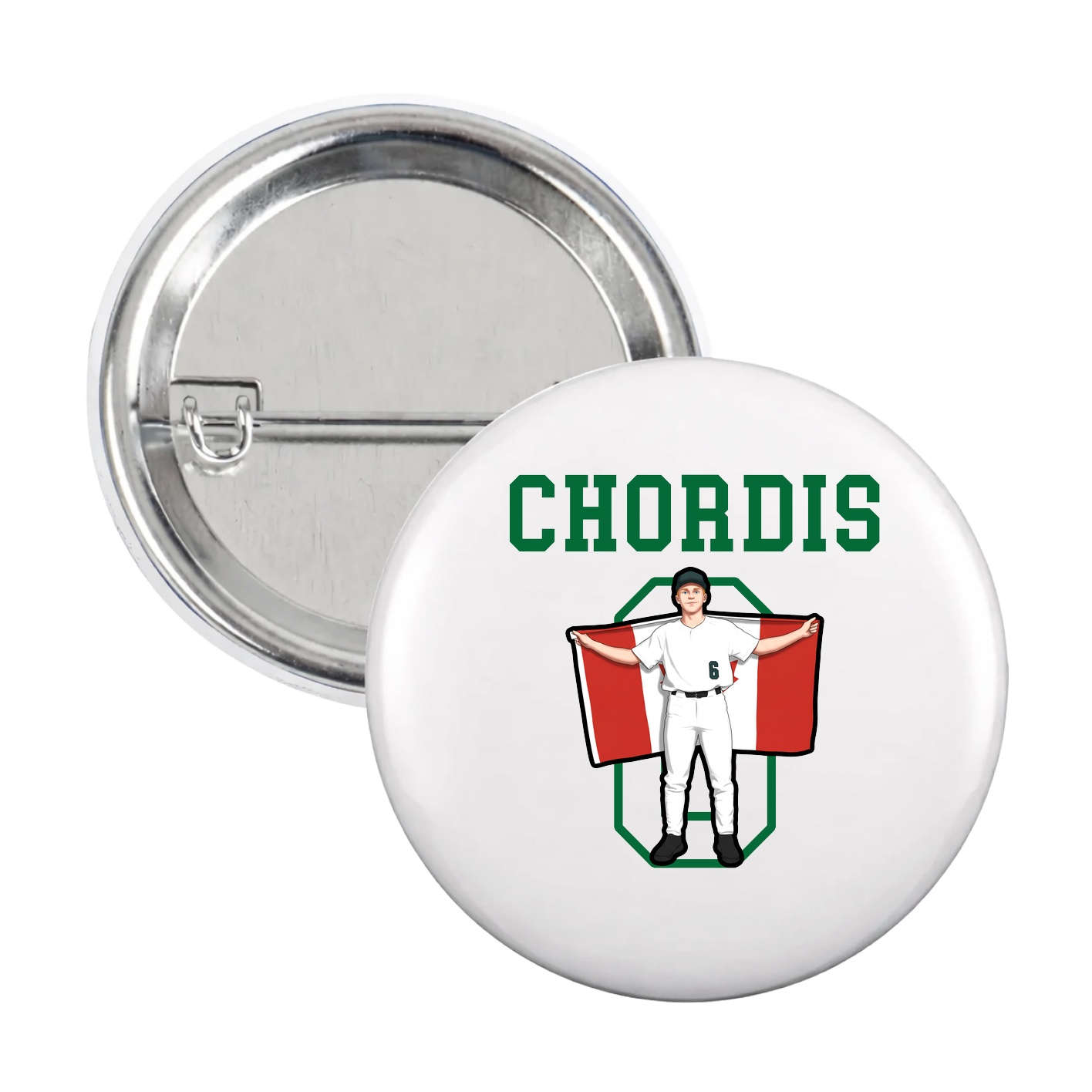 Game Day Button — Shirsey in White