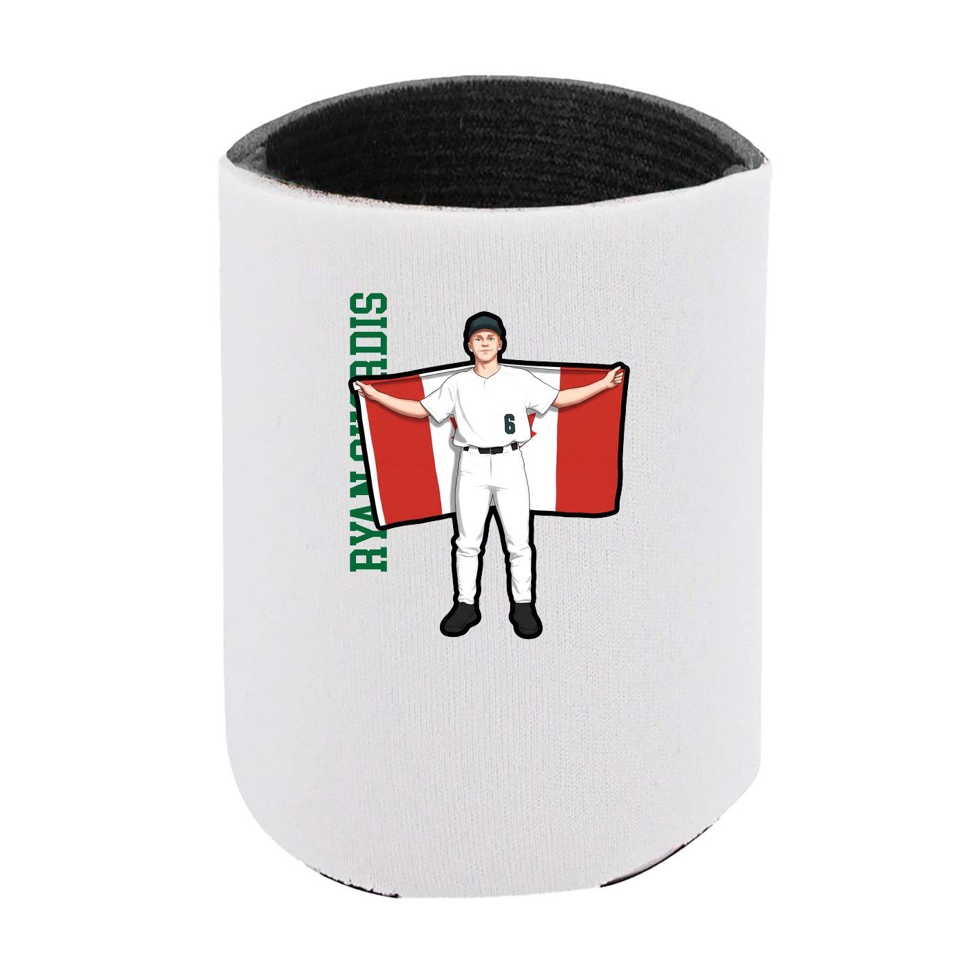 Can Holder — Name Vertical in White