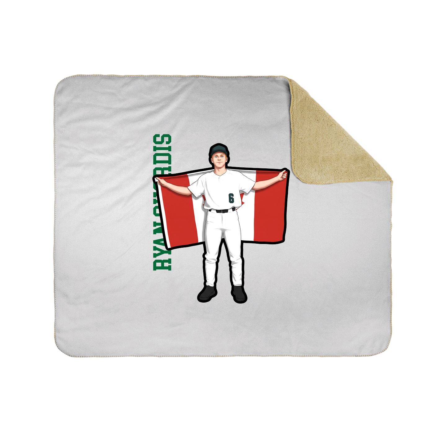 50x60 Sherpa Lined Throw Blanket