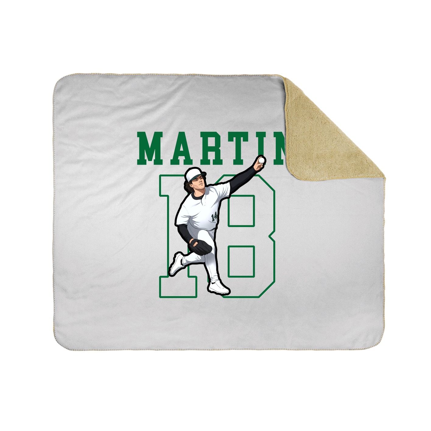 50x60 Sherpa Lined Throw Blanket