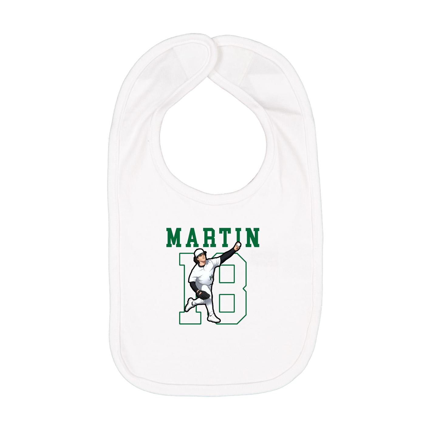 Infant Bib — Shirsey in White