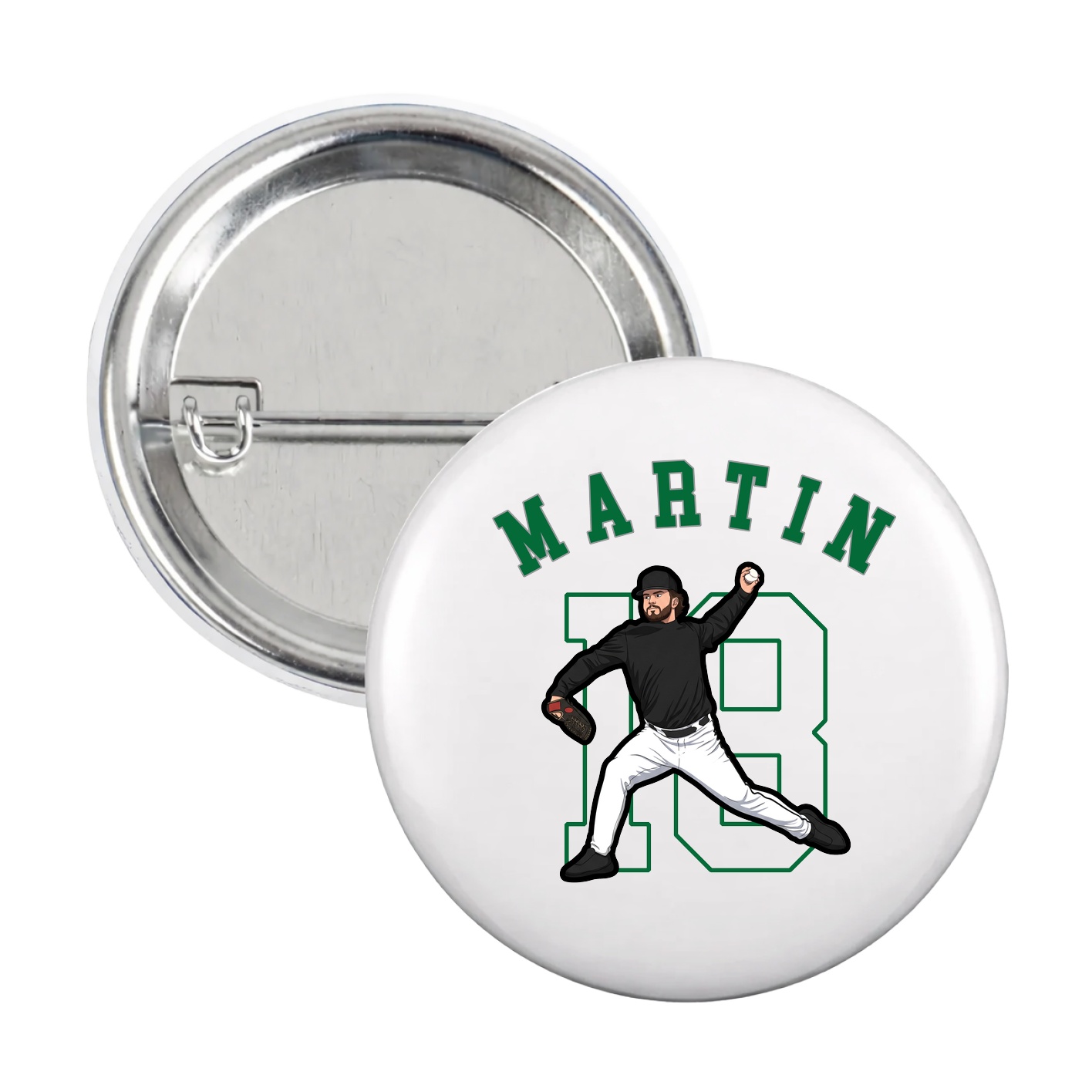 Game Day Button — Shirsey Arch in White