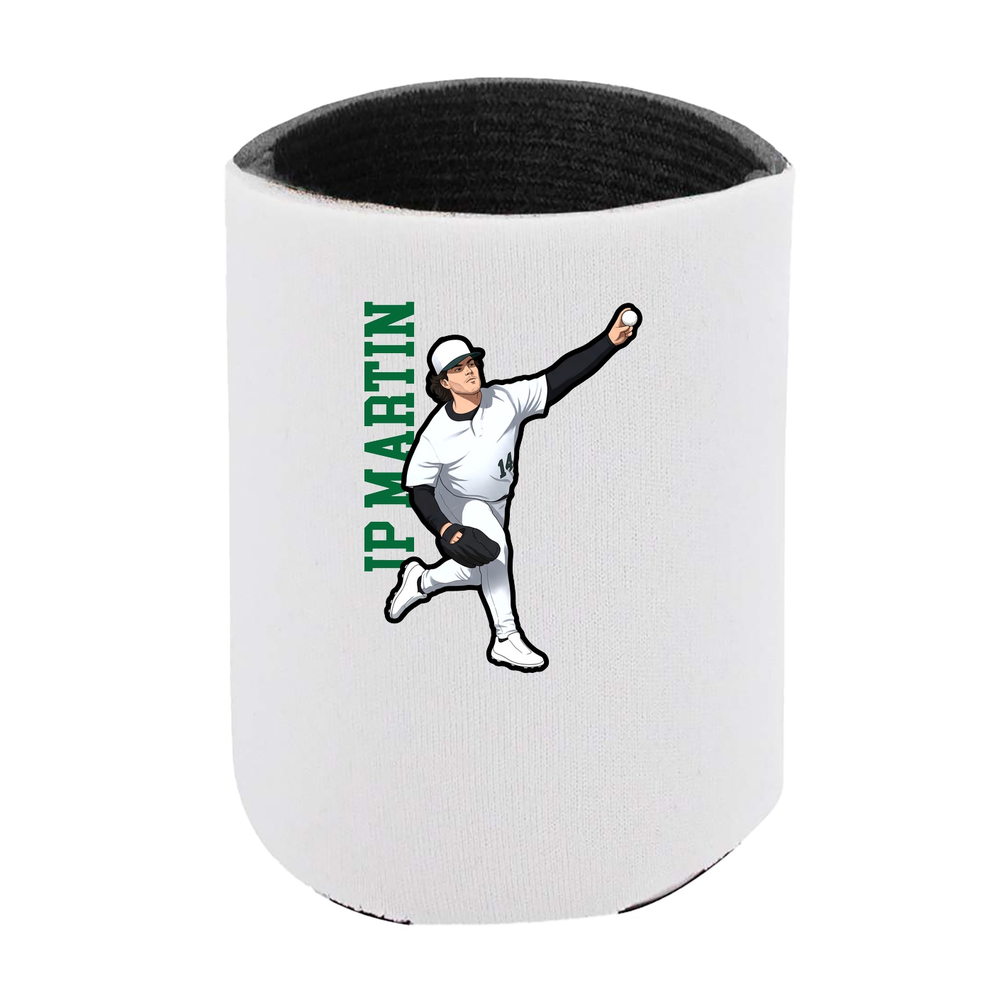 Can Holder — Name Vertical in White