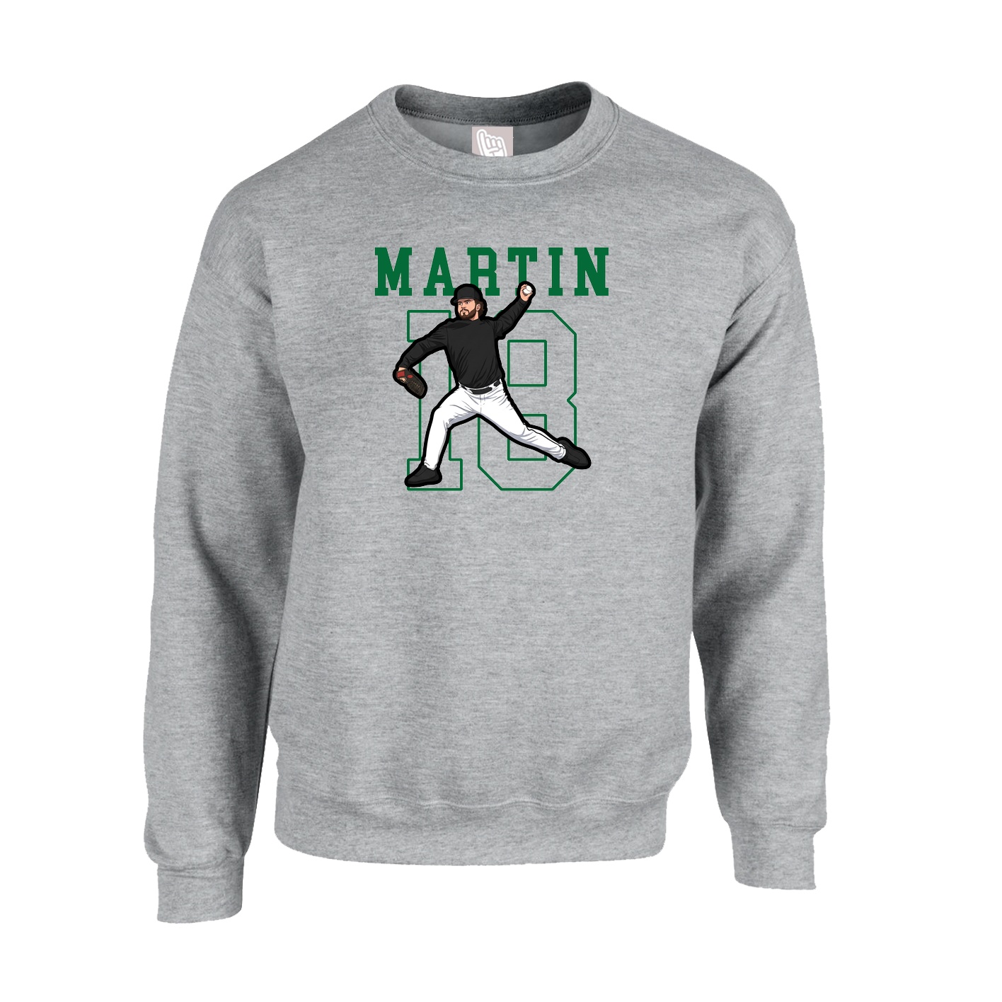 Fleece Crew — Shirsey in Grey