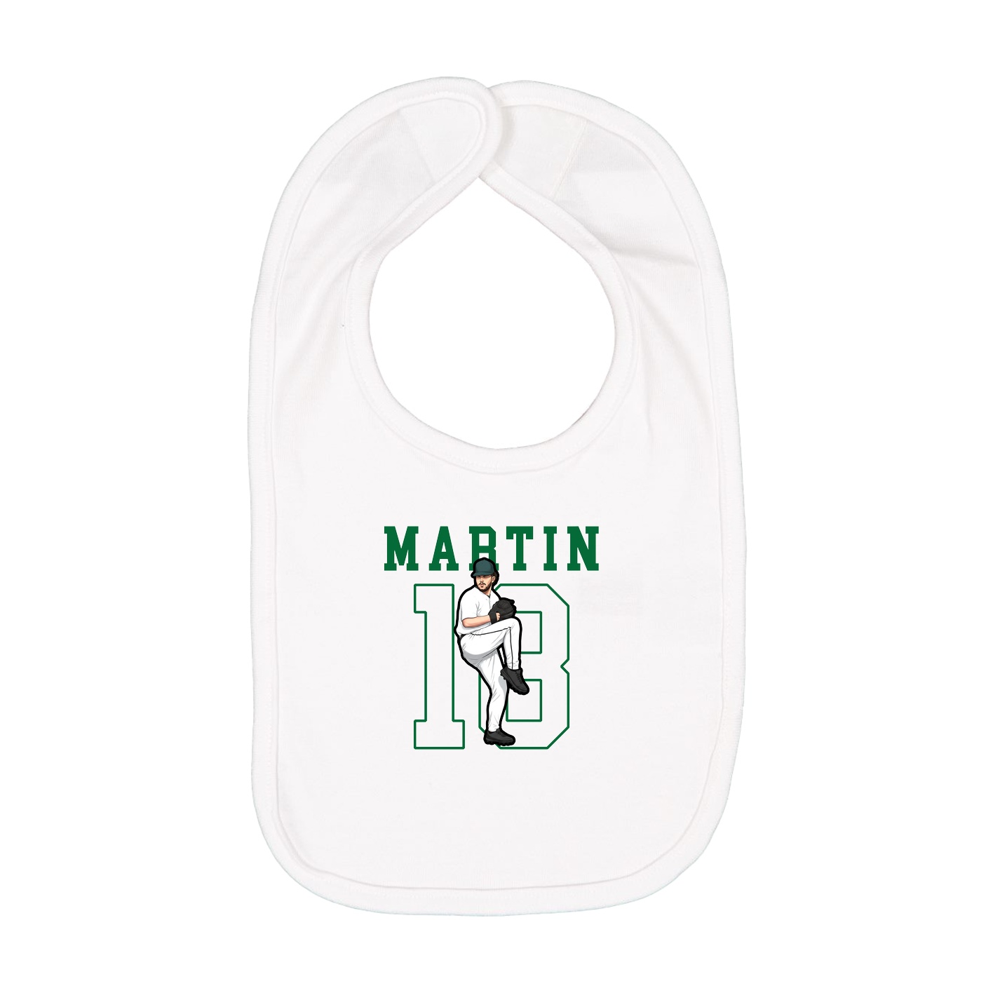 Infant Bib — Shirsey in White