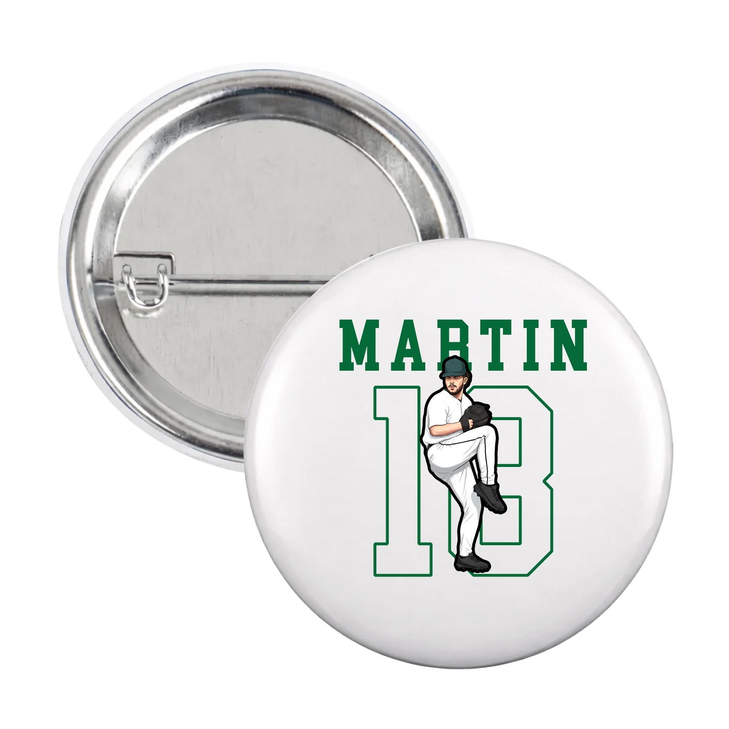 Game Day Button — Shirsey in White