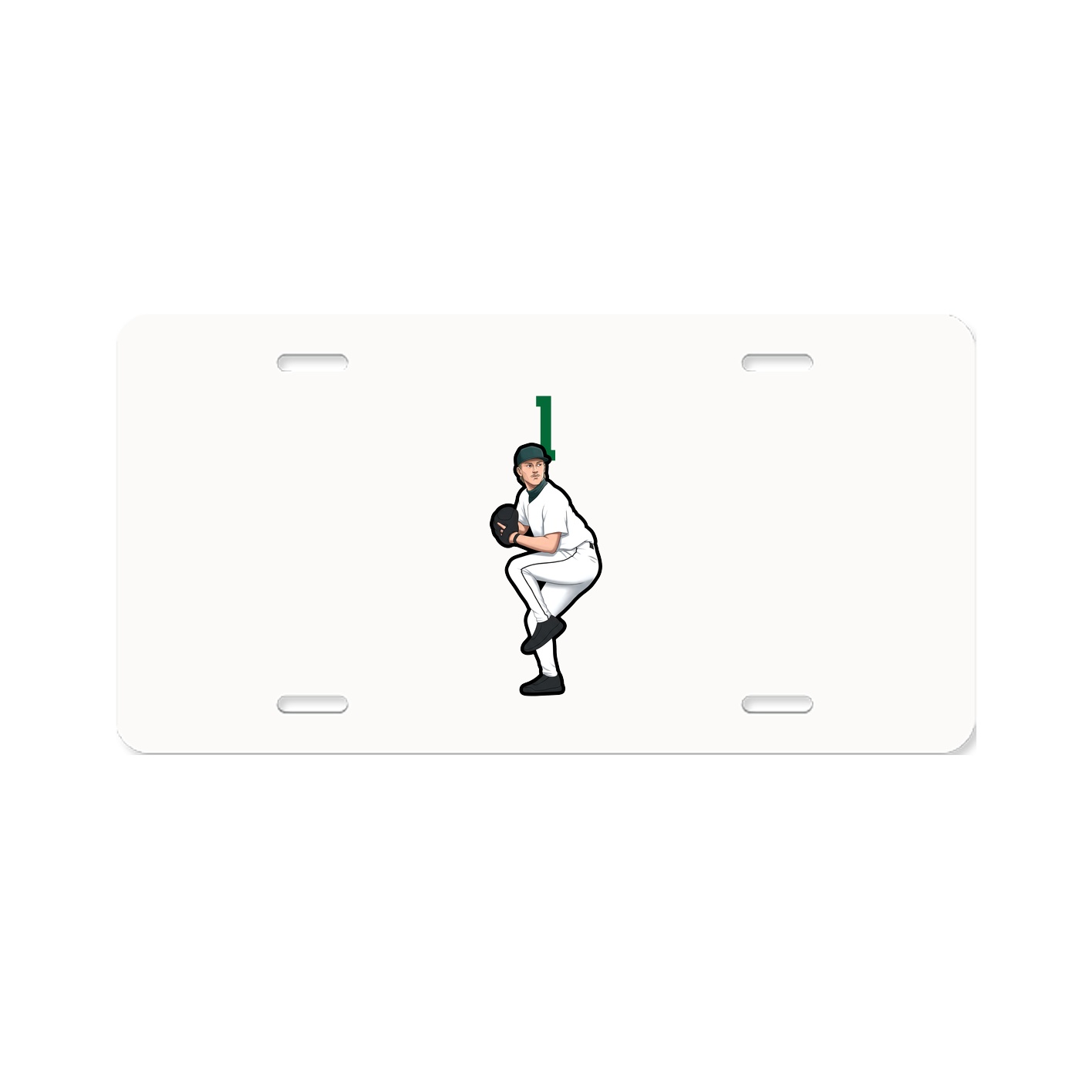 License Plate — Number Top in Classic