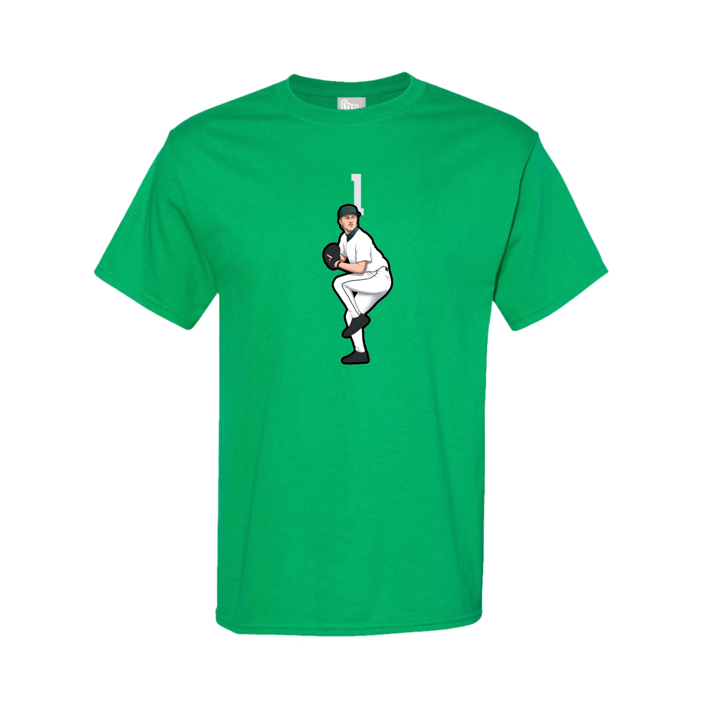 Youth Tee — Number Top in Green