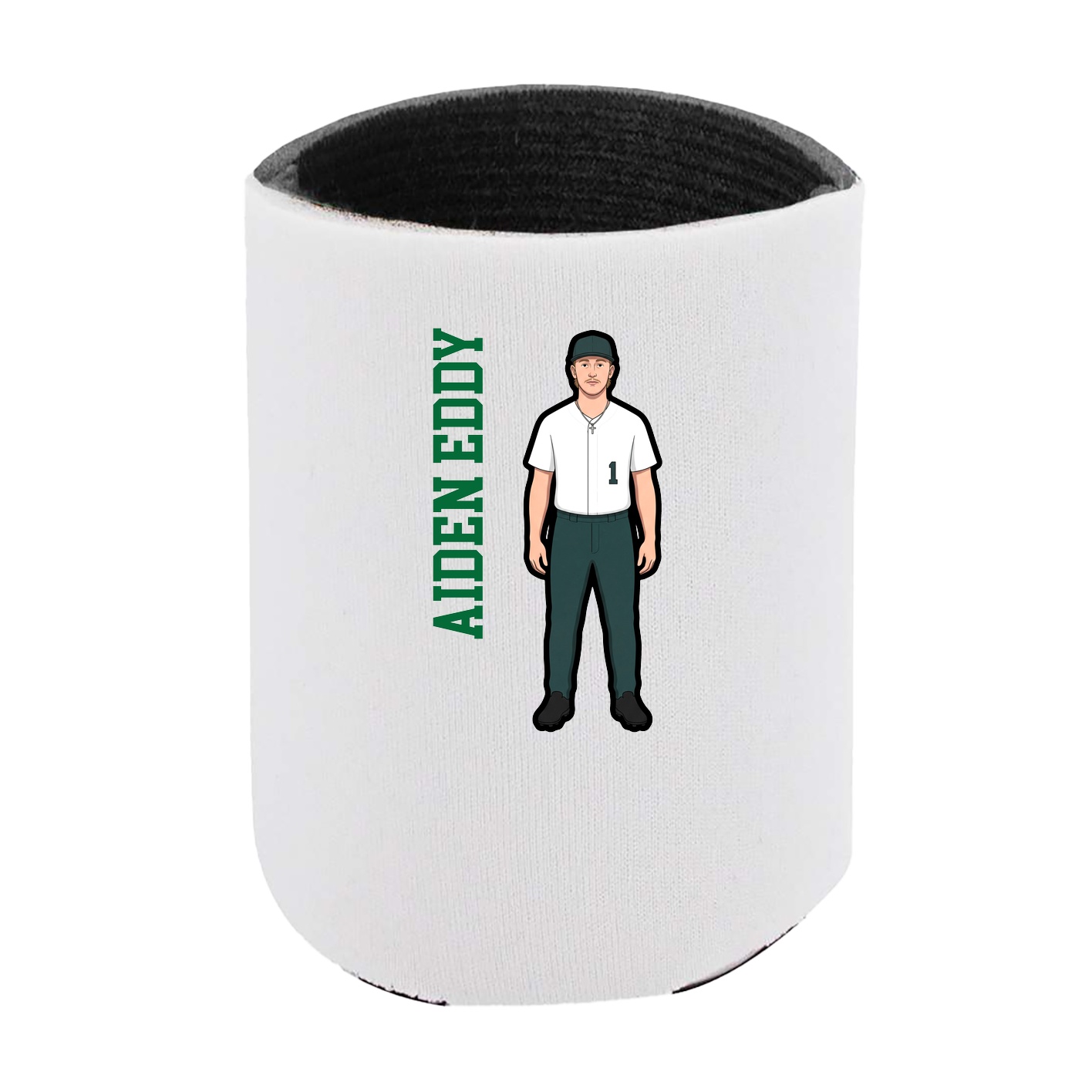 Can Holder — Name Vertical in White