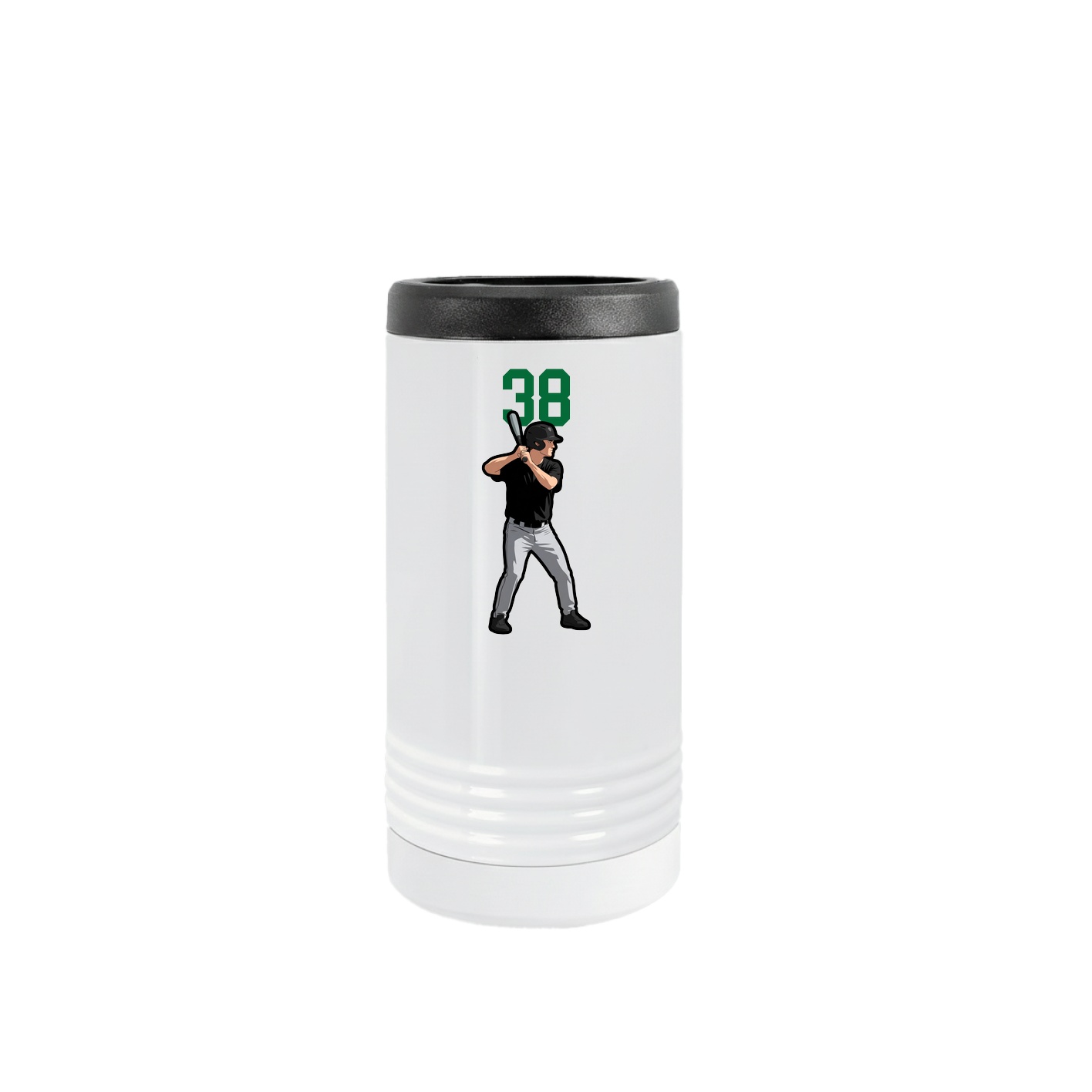 Slim Beverage Holder — Number Top in White