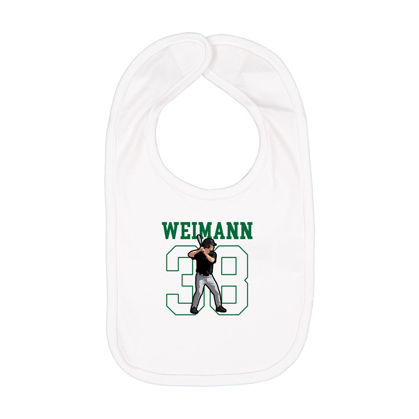 Infant Bib — Shirsey in White