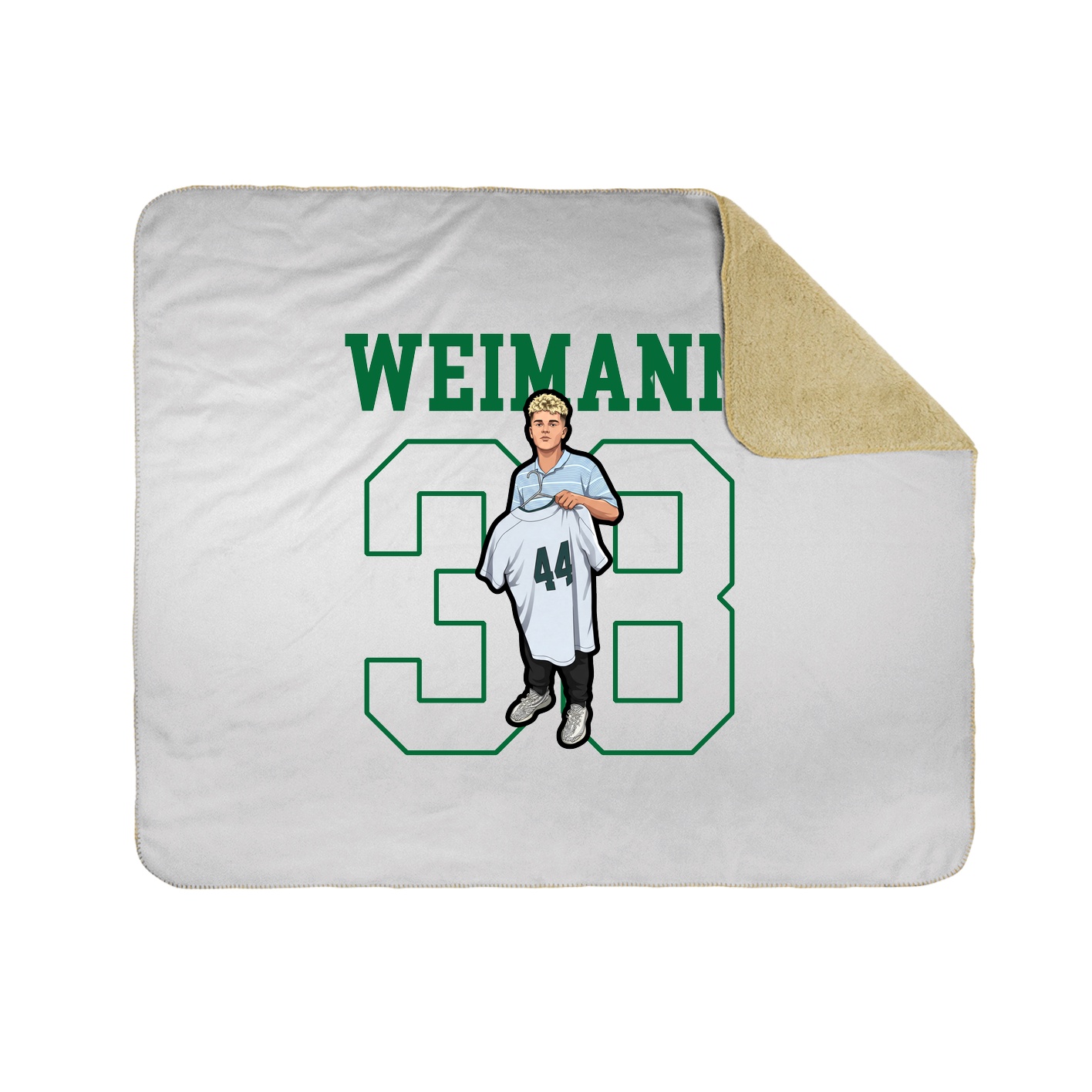 50x60 Sherpa Lined Throw Blanket