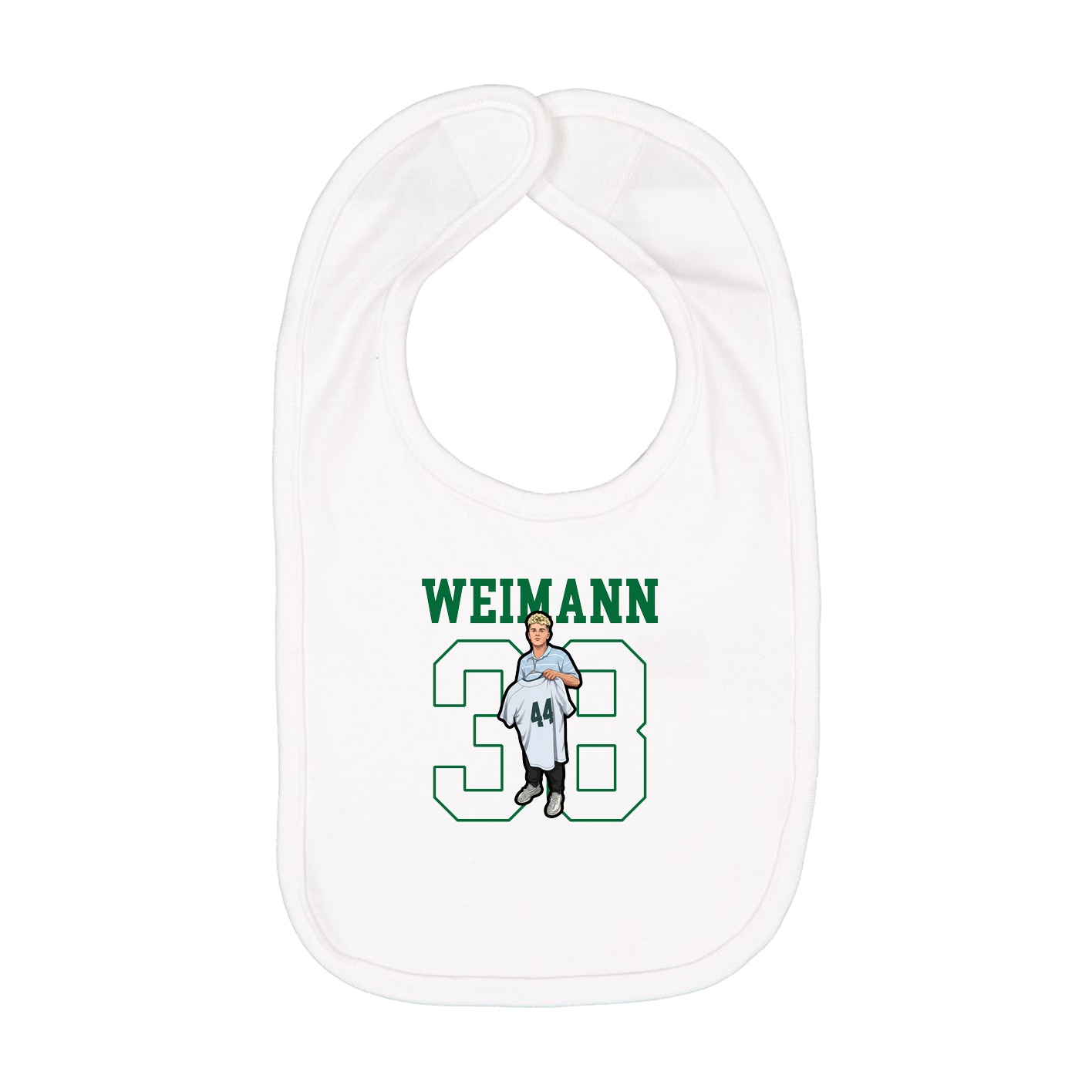 Infant Bib — Shirsey in White
