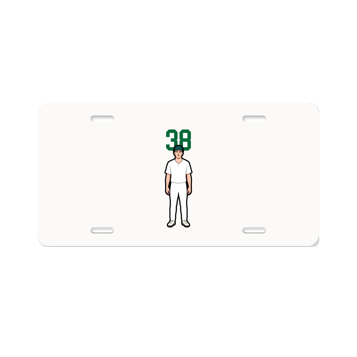 License Plate — Number Top in Classic