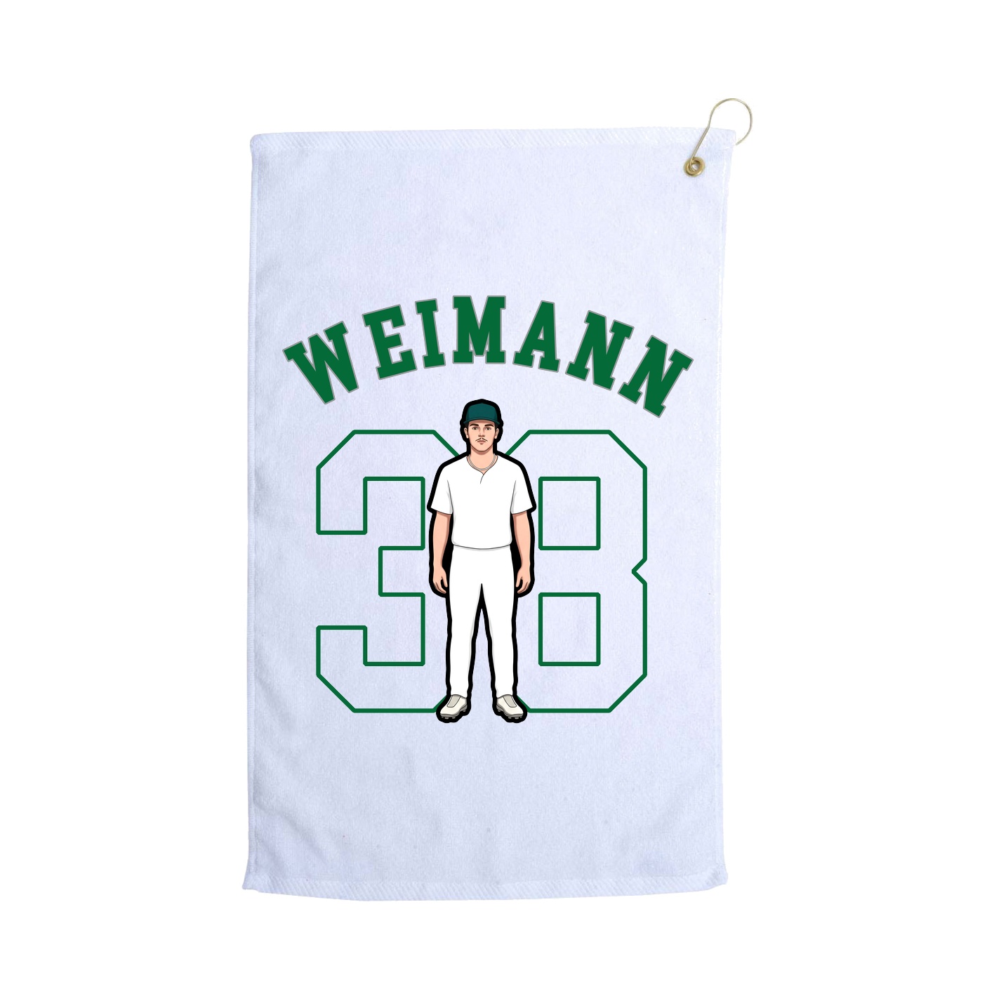 Golf Towel — Shirsey Arch in White