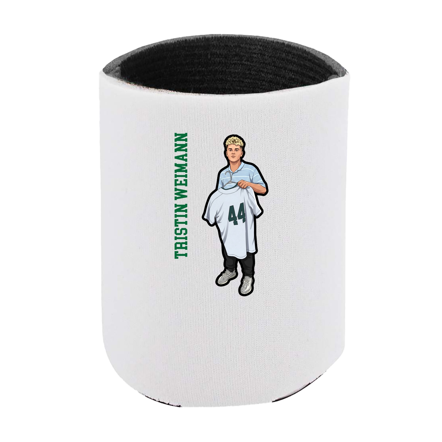 Can Holder — Name Vertical in White