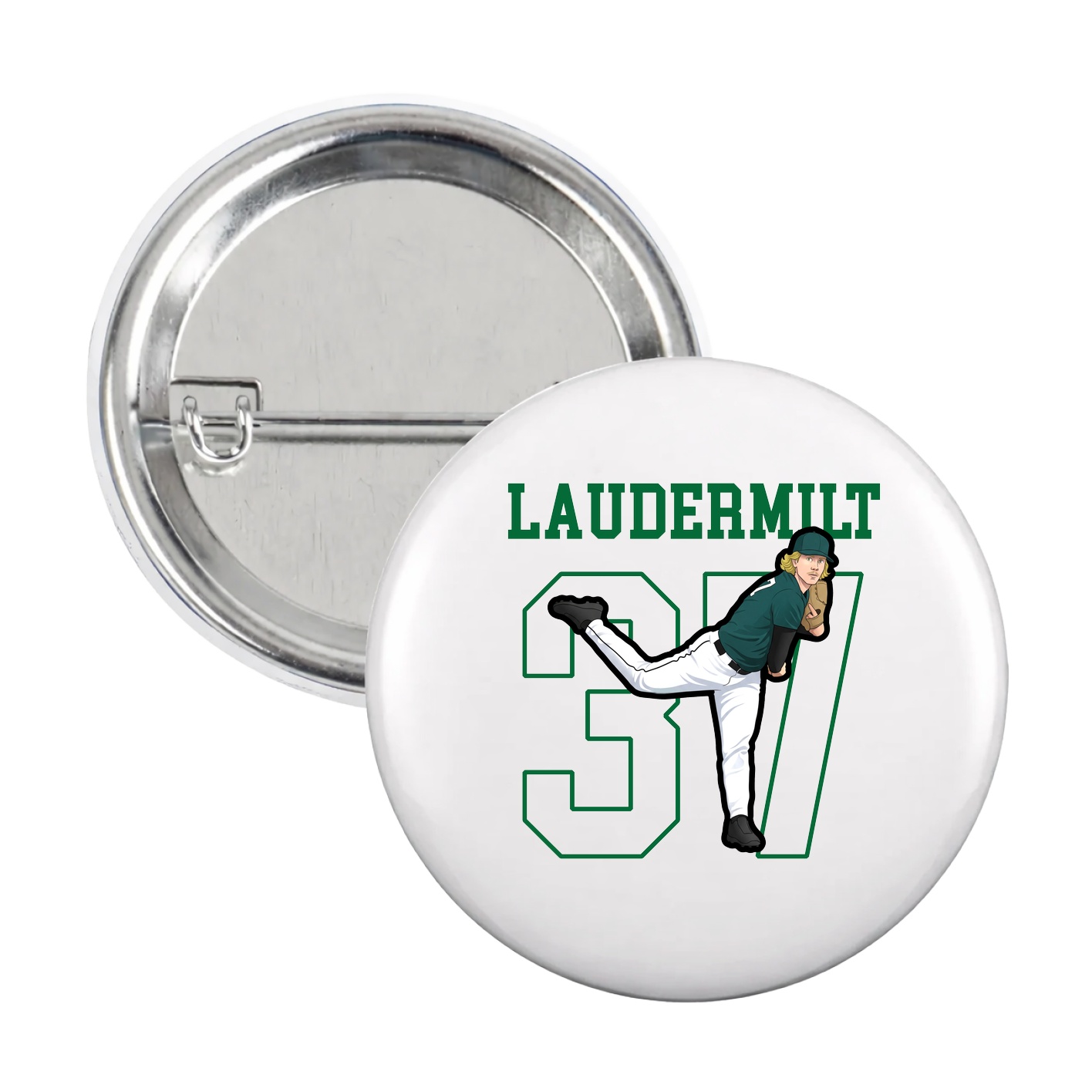 Game Day Button — Shirsey in White