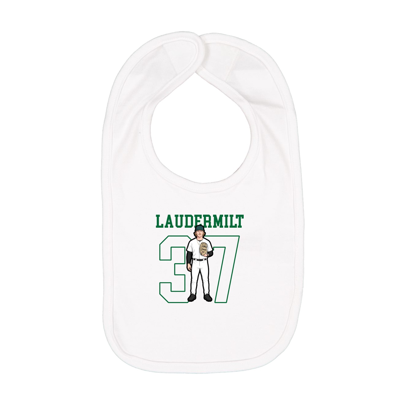 Infant Bib — Shirsey in White
