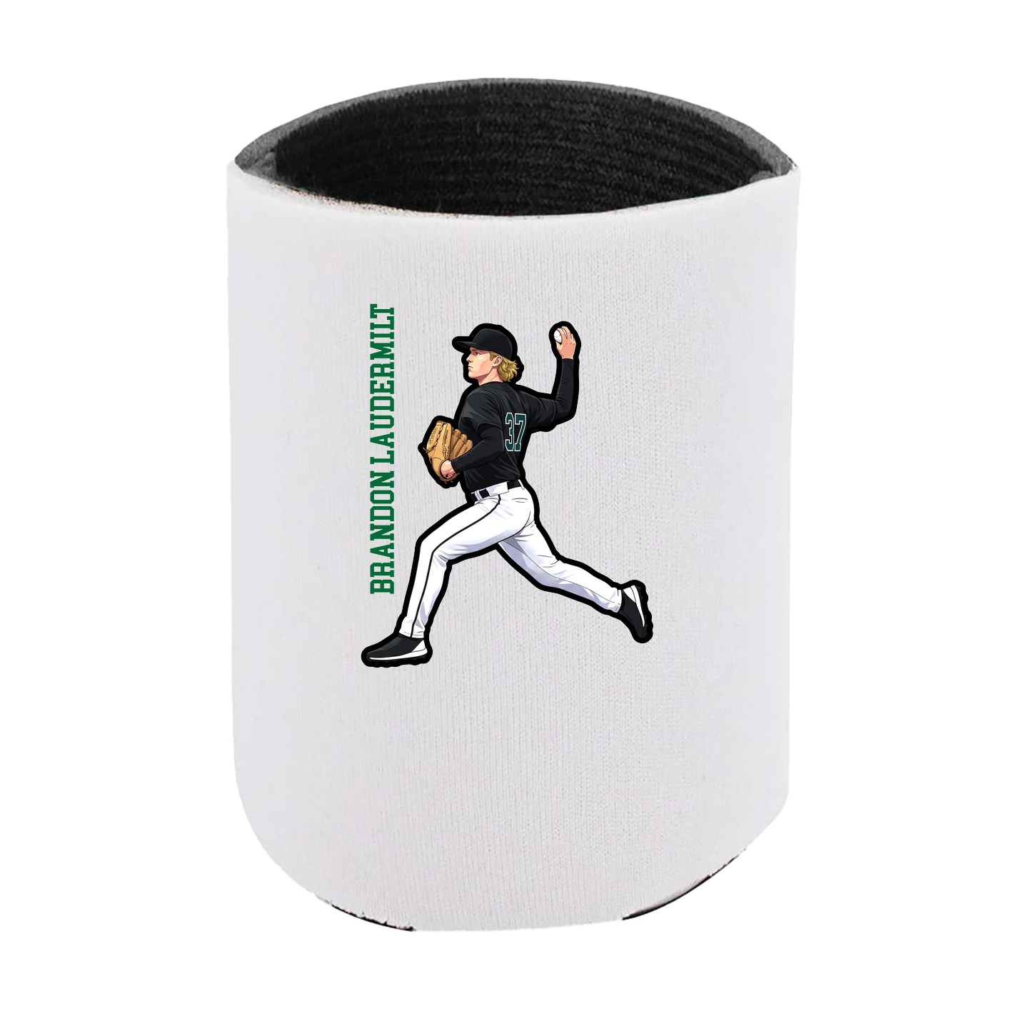 Can Holder — Name Vertical in White