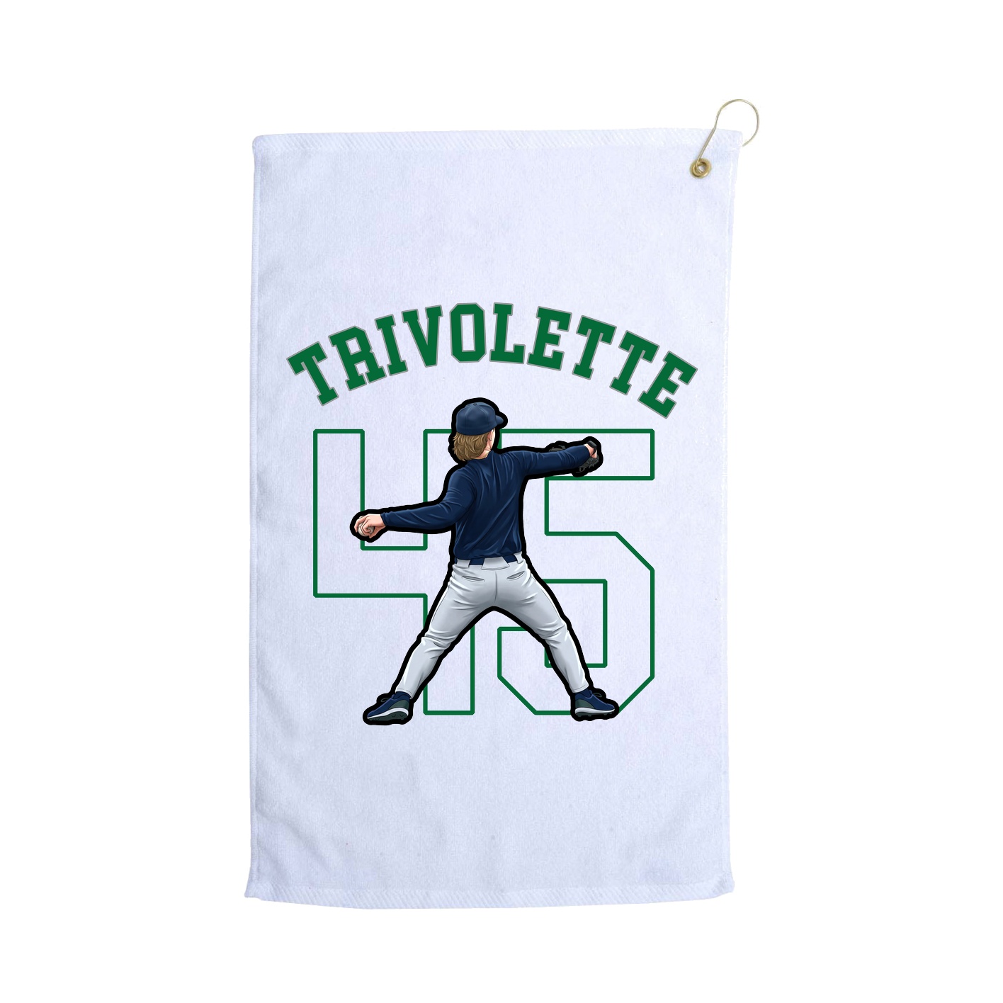 Golf Towel — Shirsey Arch in White