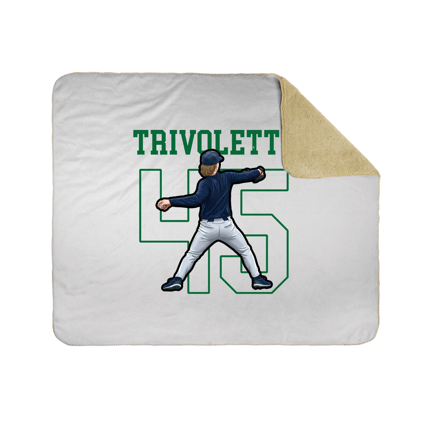 50x60 Sherpa Lined Throw Blanket