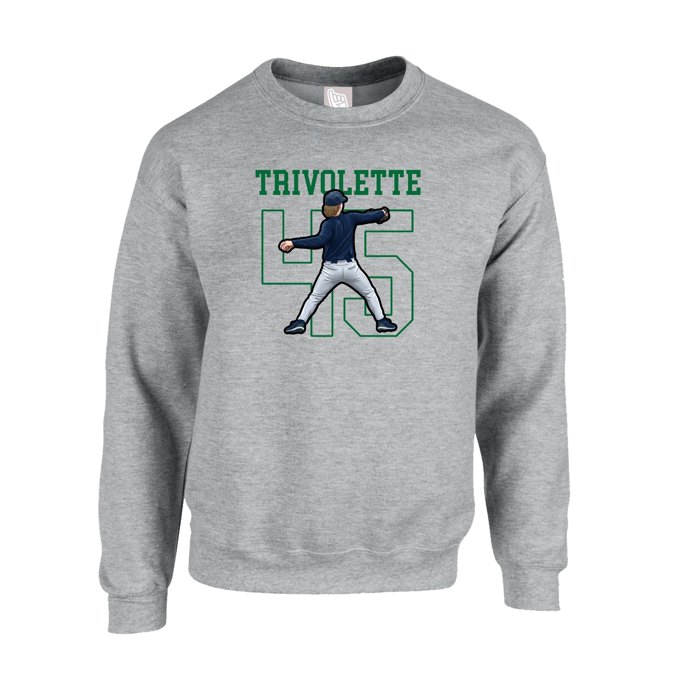 Fleece Crew — Shirsey in Grey