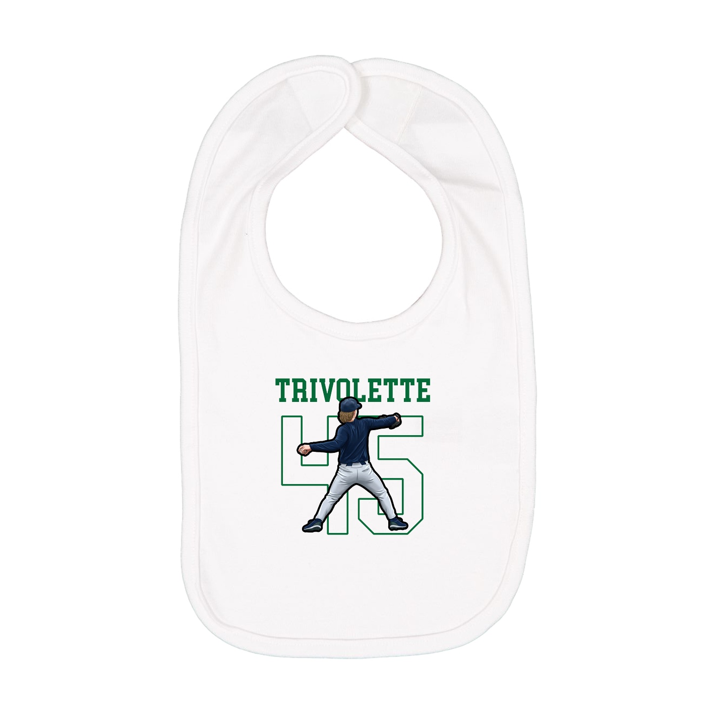 Infant Bib — Shirsey in White